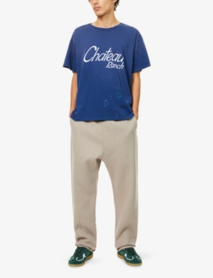 Gallery Dept. Chateau Ranch Distressed Printed Supima Cotton-jersey T-shirt