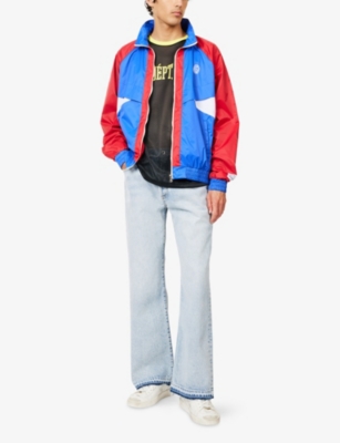 Gallery Dept. Mens Red/royal/white Jude Contrasting-panel Shell Jacket In Multi