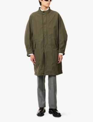 Givenchy Stamp Cotton-blend Raincoat In Brown