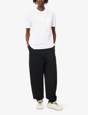 Givenchy Venchy Polo Con Ricamo Monogramma In White