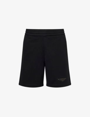 GIVENCHY: Relaxed-Fit Logo-Print Cotton-Jersey Shorts
