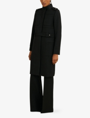 Reiss Womens Black  X Atelier Ares Wool Coat In Black