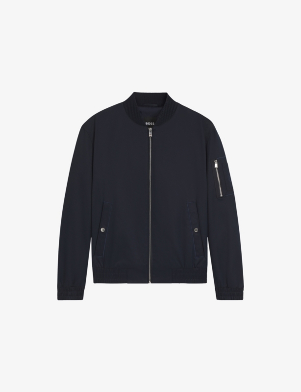 Monogram-Trim Woven Waterproof Jacket