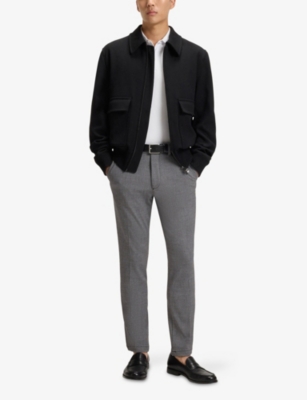 BOSS: Tailored Slim-Fit Woven Trousers