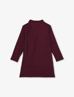 REISS: Coco Crystal-Embellished Woven Dress 13-14 Years