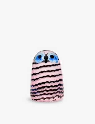 IITTALA: Birds by Toikka Owlet Glass Ornament 7.5cm x 10.5cm