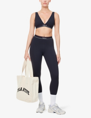WE ARE TALA: DayFlex Contrast Logo Band Sports Bra