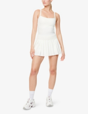 WE ARE TALA: DayFlex Logo Pleated Stretch-Woven Tennis Skort