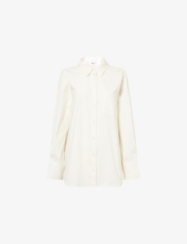 Oversized Long-Sleeve Cotton Shirt