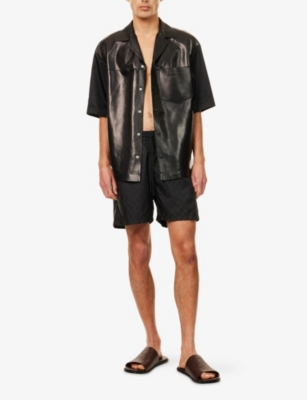 GUCCI: GG Logo-Print Swim Shorts
