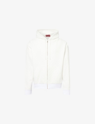 GUCCI: Logo-Embossed Zipped Woven Hoody