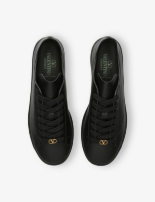 Valentino Man Black Sneakers In Black
