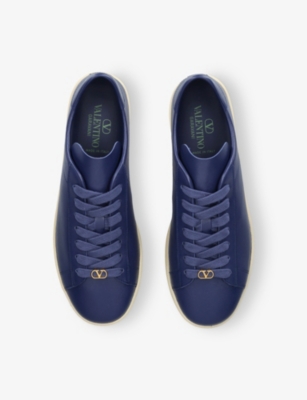 Valentino Royco Leather Sneakers With Rubber Sole