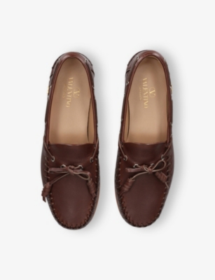 Valentino Garavani Palm Avenue Buffalo Boat Shoe