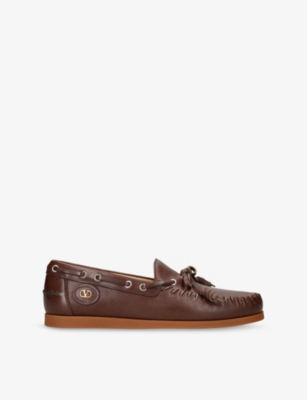 Valentino Garavani Palm Avenue Buffalo Boat Shoe