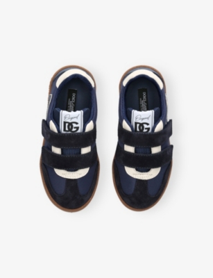 Dolce & Gabbana Logo-patch Sneakers In Blue