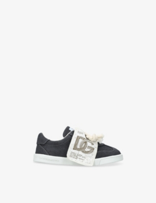 DOLCE & GABBANA: Kids' Logo Canvas Low-Top Trainers