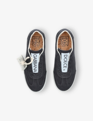 DOLCE & GABBANA: Kids' Branded Canvas Low-Top Trainers