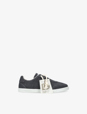 DOLCE & GABBANA: Kids' Branded Canvas Low-Top Trainers