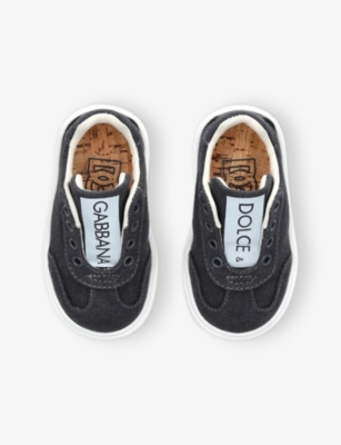 DOLCE & GABBANA: Kids' Logo Canvas Low-Top Trainers