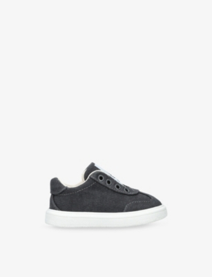 DOLCE & GABBANA: Kids' Logo Canvas Low-Top Trainers