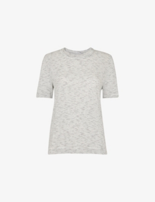 Whistles Omens  Rosa Double-trim Regular-fit Striped Cotton T-shirt