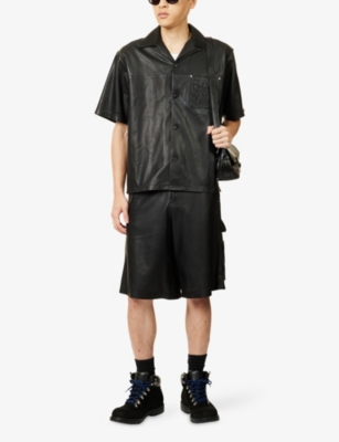 AMIRI: Leather Carpenter Shorts