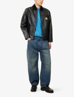 Carhartt Mens Blue Brandon Straight-leg Denim Jeans Xl In Blue
