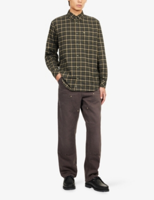 Carhartt Widmark Shirts Brown In Black