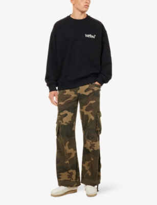 Carhartt Mens Black Wiptopia Relaxed-fit Cotton-blend Sweatshirt In Black