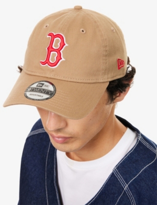 New Era Mens Nude 9twenty Boston Red Sox Mlb Core Classic Cotton Baseball Cap
