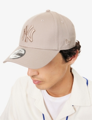 New Era Mens Grey 9forty New York Yankees Essential Cotton Baseball Cap