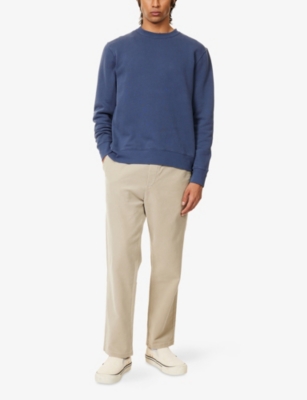 Citizen Of Humanity Mens Indigo (md/dk Navy) Vintage Crewneck Cotton-blend Sweatshirt Xs In Blue