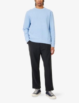 Citizen Of Humanity Mens Lt Indigo (md/lt Ind) Vintage Crewneck Cotton-blend Sweatshirt In Blue