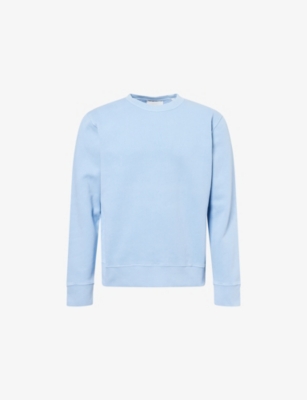 Citizen Of Humanity Mens Lt Indigo (md/lt Ind) Vintage Crewneck Cotton-blend Sweatshirt In Blue