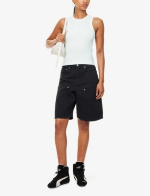 Daily Paper Womens  Unit Ribbed Cotton-jersey Vest