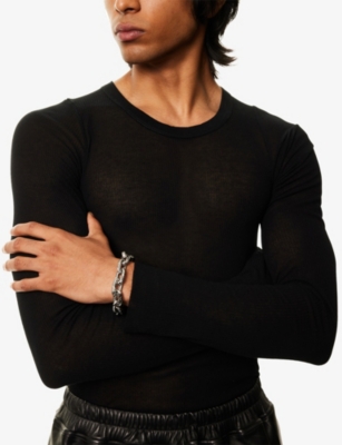 Vitaly Mens Silver Combust Stainless Steel Bracelet