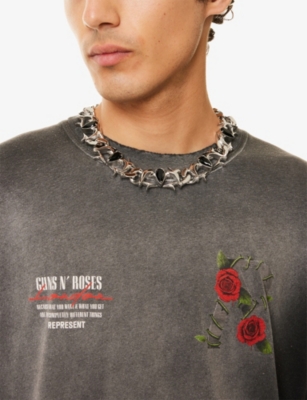Vitaly Mens Silver Oblivion Stainless Steel And Crystal Necklace