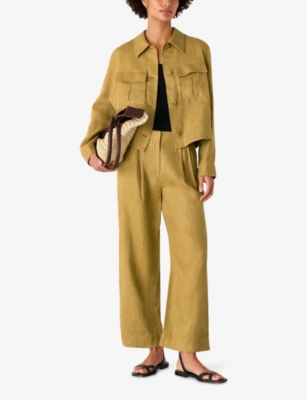 Whistles Omens  Abby Patch-pocket Regular-fit Linen Jacket