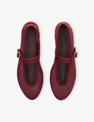 FLABELUS: Isabella Mesh Mary-Jane Flats