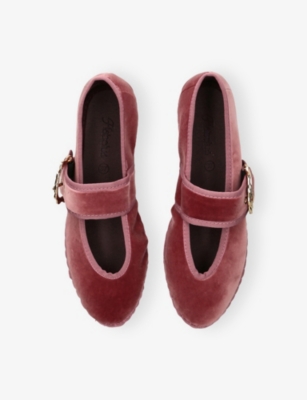 FLABELUS: Sophie Velvet Ballet Flats