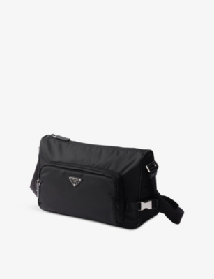 Prada Medium Re-nylon And Saffiano Leather Shoulder Bag
