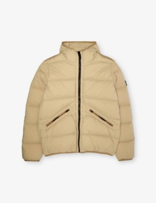STONE ISLAND: Logo-Badge Padded Shell Parka Jacket 14 Years