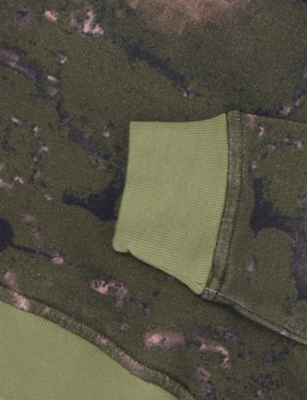 STONE ISLAND: Abstract-Print Crewneck Cotton-Jersey Sweatshirt 14 Years