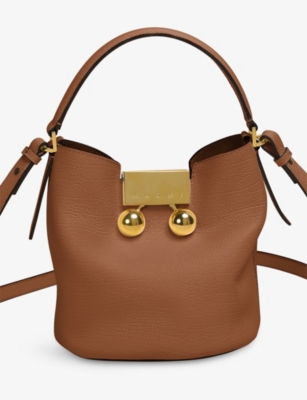 MARNI: Trunkeroo Bucket Leather Shoulder Bag