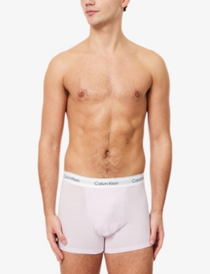CALVIN KLEIN: Icon Stretch-Cotton Trunks Pack of Three