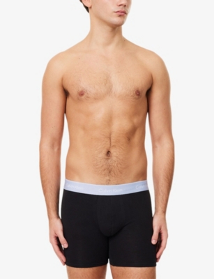 CALVIN KLEIN: Icon Branded -Waistband Pack Of Five Cotton-Jersey Boxers