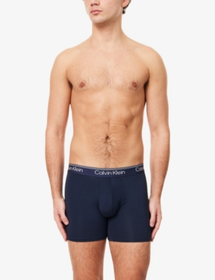 CALVIN KLEIN: Pack of Three Microfibre Stretch Boxer Briefs