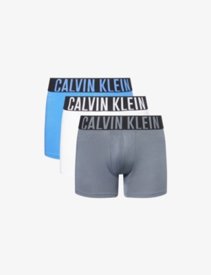 Calvin Klein Mens  Intense Power Pack Of Three Stretch-jersey Boxer Briefs In Multi