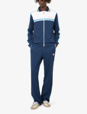 Casablanca Ribbed Collar Side Pockets Track Jacket In Multi